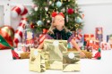 3 3 Sacs cadeaux or