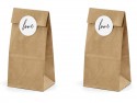 6 sachets kraft LOVE
