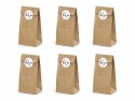 6 sachets kraft