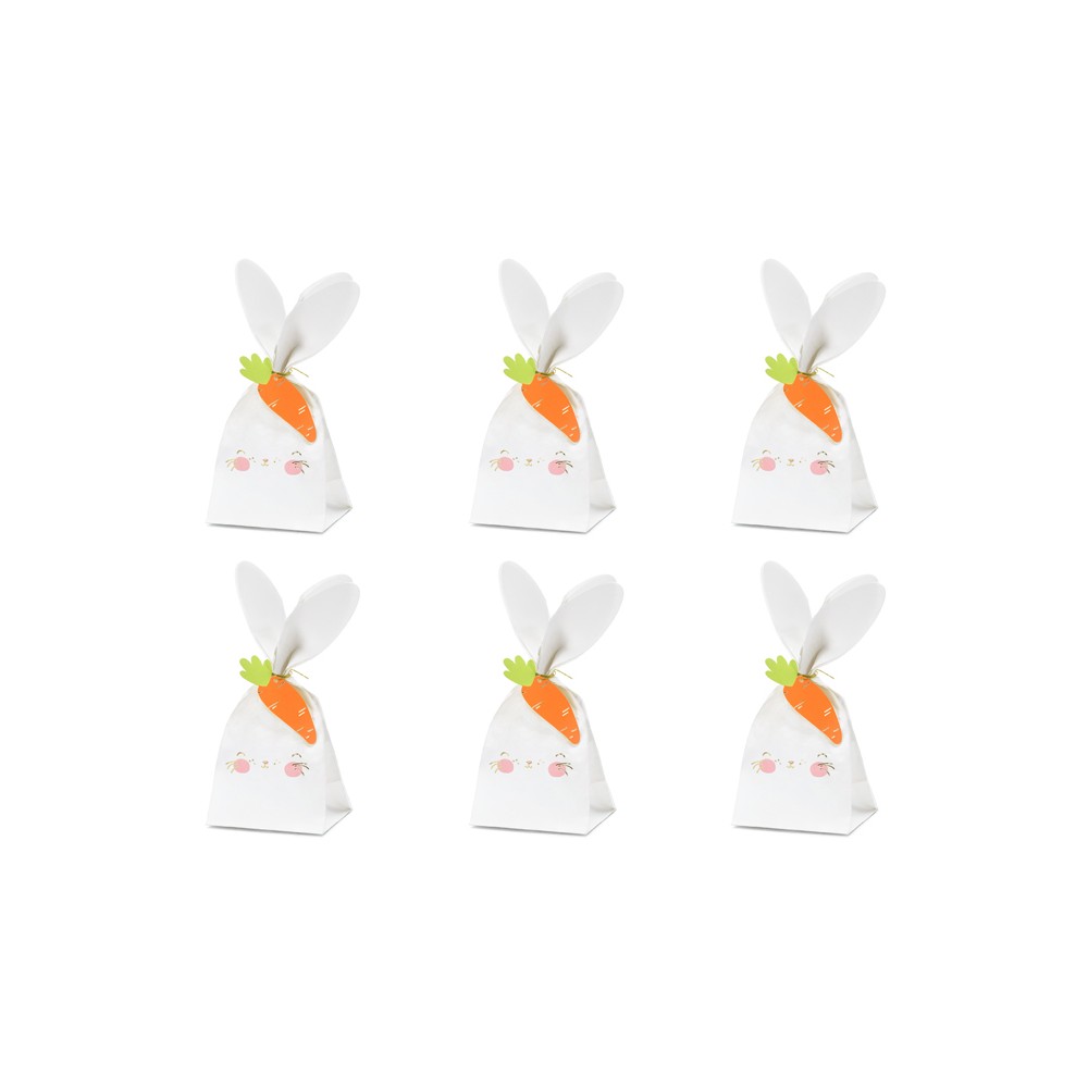 6 Sacs à bonbons Lapins