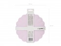 4 Assiettes en plastique Volant - 22 cm - violet