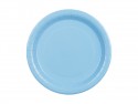 6 Assiettes en papier - bleu clair - 23 cm