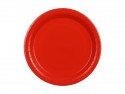 6 Assiettes en papier - rouge - 23 cm