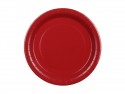 6 Assiettes en papier - rouge foncé - 23 cm