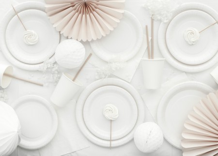 6 Assiettes en papier -...