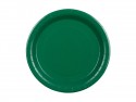 6 Assiettes en papier - vert foncé - 23 cm