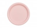 6 Assiettes en papier - rose clair - 23 cm