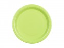 6 Assiettes en papier - vert clair - 23 cm