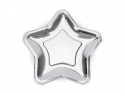 6 Assiettes Etoiles - argent