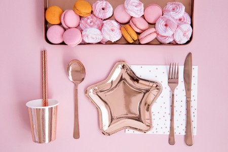 6 Assiettes étoiles - or...