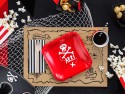 6 Assiettes Pirates - rouge - 20cm
