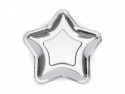 6 Assiettes étoiles - argent