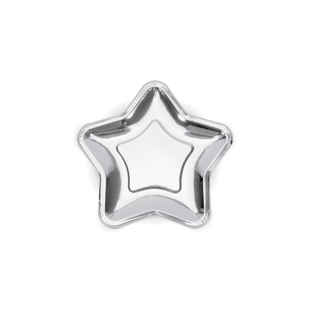 6 Assiettes étoiles - argent