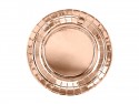 6 assiettes rose gold - 18 cm