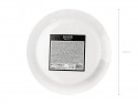 6 Assiettes rondes - argent - 23 cm