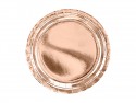 6 Assiettes rondes - or rose - 23 cm