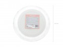 6 Assiettes rondes - or rose - 23 cm