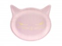 6 assiettes "chat" - 22 cm
