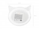 6 Assiettes chaton - noir