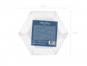 6 Assiettes Happy B'day ! - bleu marine - 20cm