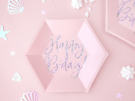 6 Assiettes Happy B'day ! -...