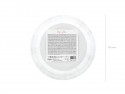 6 assiettes rose gold "happy birthday" - 18 cm