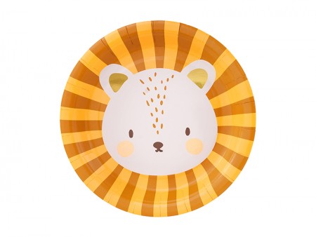 6 Assiettes Lion - 18 cm
