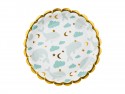 6 assiettes "baby baleine" - 18 cm