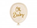 6 assiettes ballon "Ho baby" - 22 cm