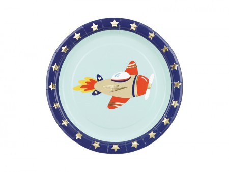 6 Assiettes Avion