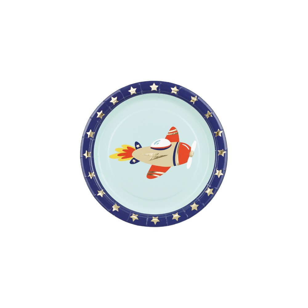 6 Assiettes Avion
