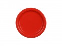 6 Assiettes en papier - rouge - 18 cm