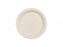 6 Assiettes en papier - beige - 18 cm