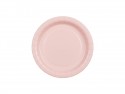 6 Assiettes en papier - rose clair - 18 cm