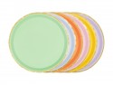 6 Assiettes - Summer liseret or - 21 cm