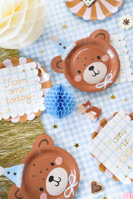 6 Assiettes Tête d'Ours
