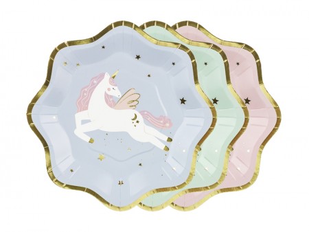 6 Assiettes Licorne
