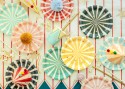 6 Assiettes à Rayures de Cirque