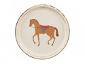 6 Assiettes - cheval - 23 cm