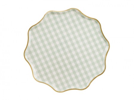 6 Assiettes à Carreaux - 23 cm