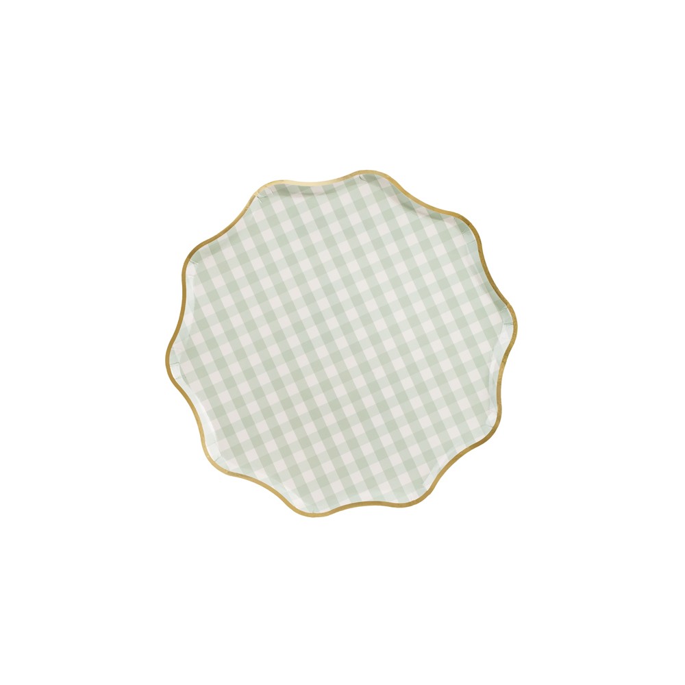6 Assiettes à Carreaux - 23 cm