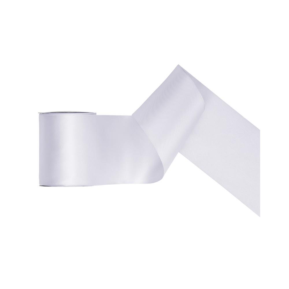 Ruban de Rubans tissu - blanc - 100mm/25m