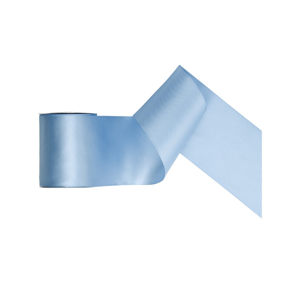 Ruban de Rubans tissu - bleu ciel - 100mm/25m
