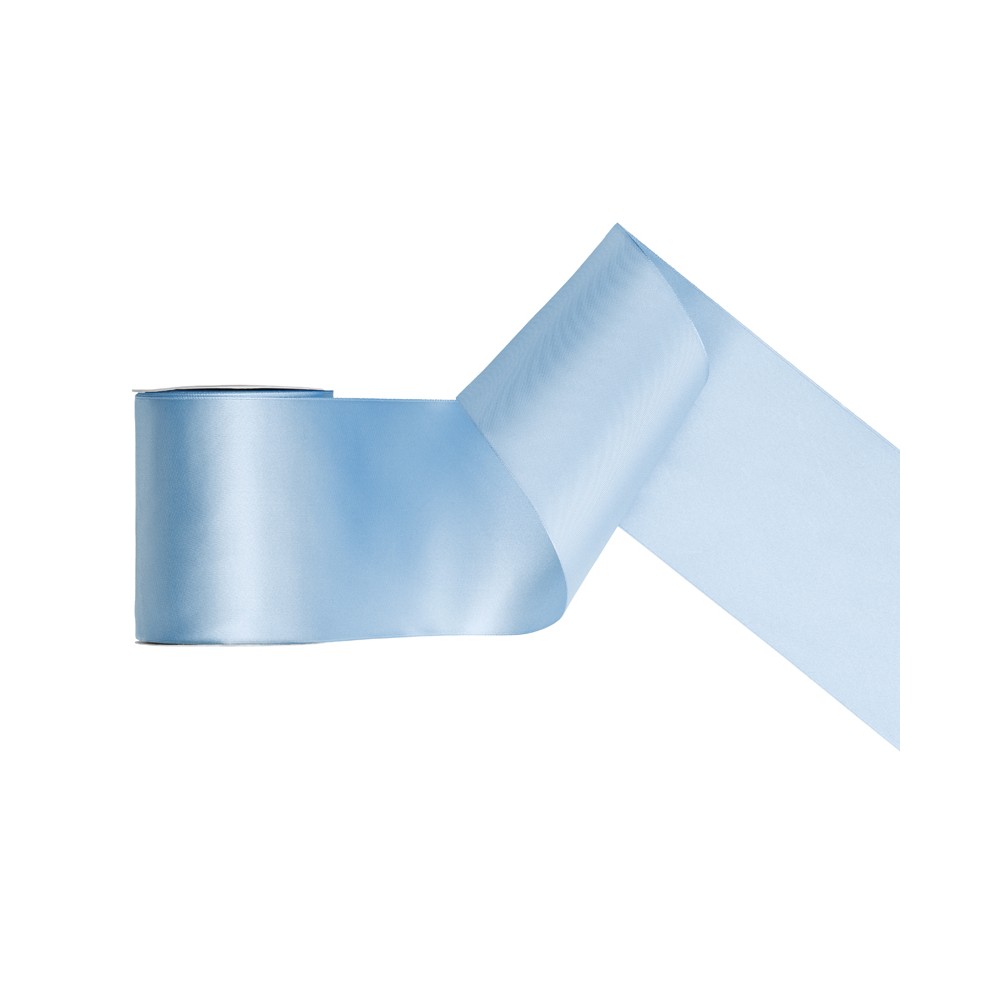 Ruban de Rubans tissu - bleu ciel - 100mm/25m