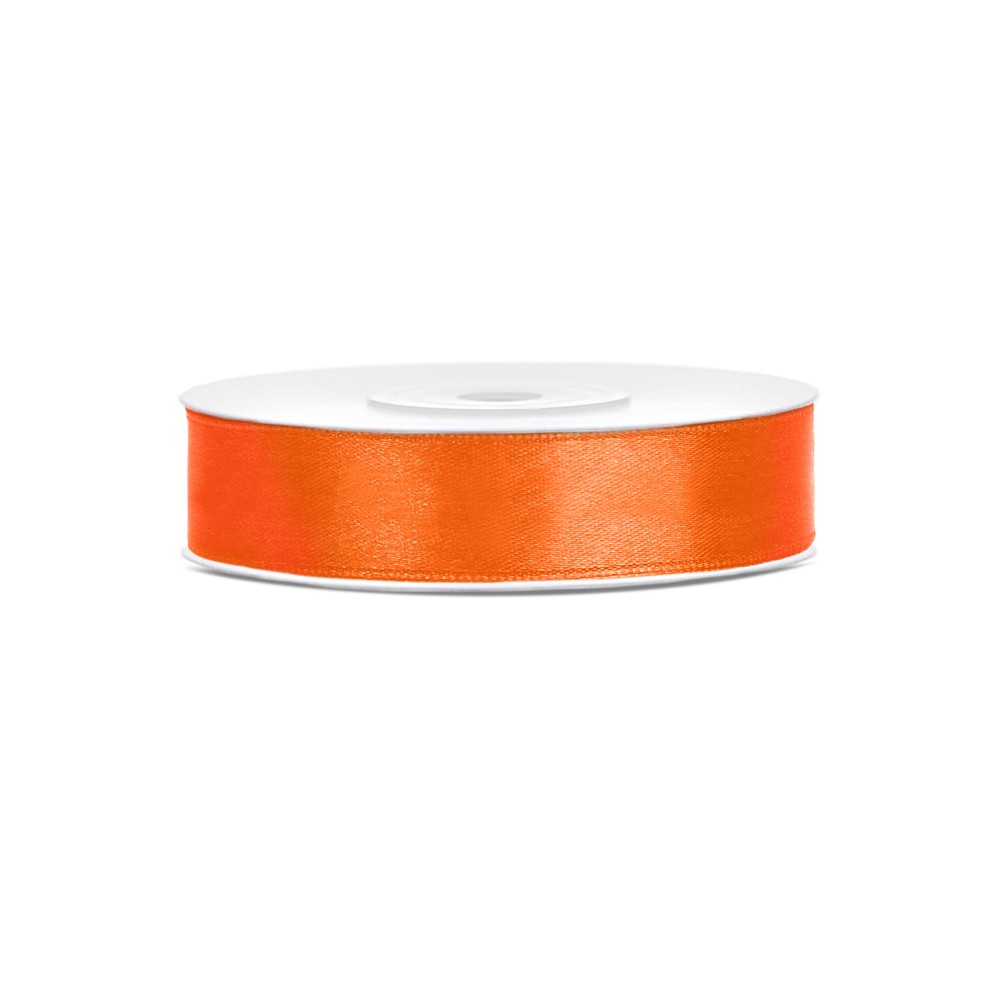 Ruban Rubans tissu - orange - 12mm/25m