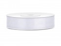 25 m ruban satin blanc - 12 mm