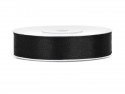 Ruban Rubans tissu - noir - 12mm/25m