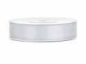 Ruban Rubans tissu - argent - 12mm/25m