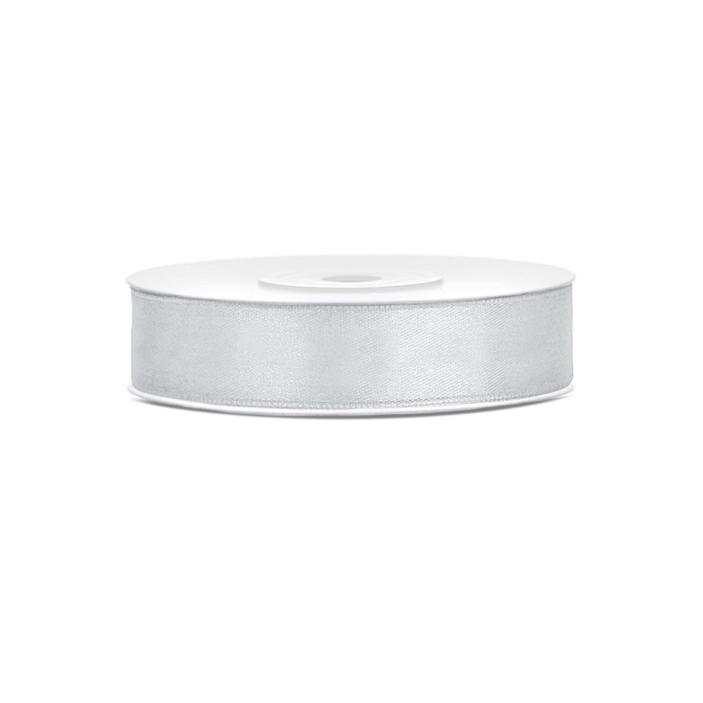 Ruban Rubans tissu - argent - 12mm/25m