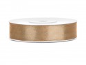 Ruban Rubans tissu - or clair - 12mm/25m